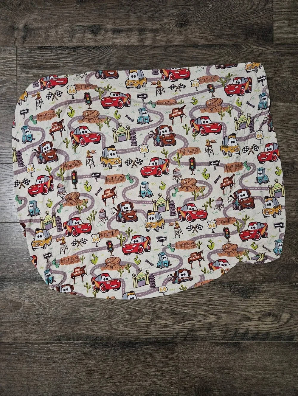 Little Sleepies Disney Pixar Cars Radiator Springs Crib Toddler Fitted Sheet